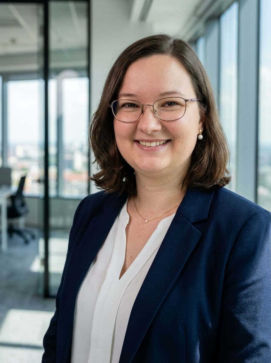Caitlin Dawson portrait in a professional office setting