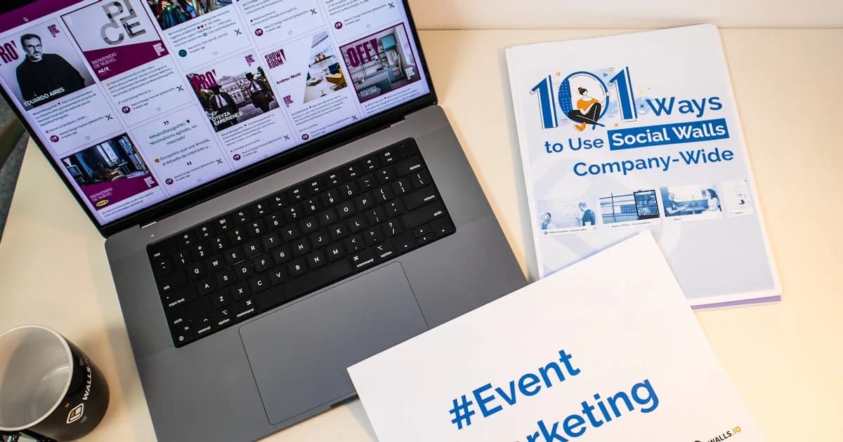 a laptop computer sitting on top of a desk