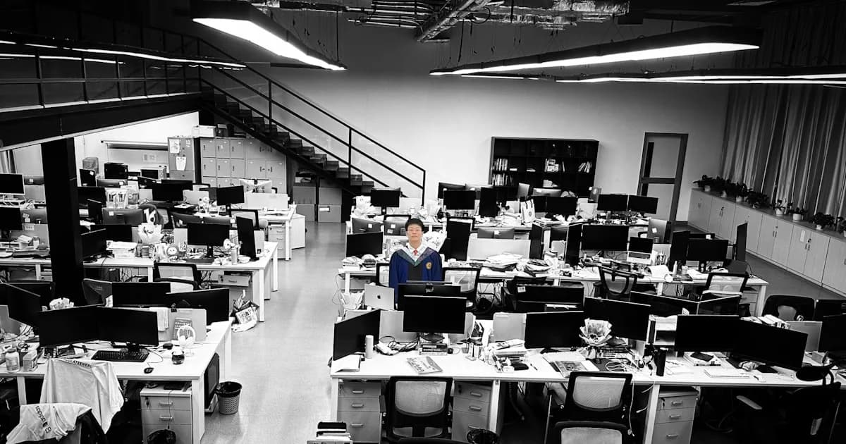 A room filled with lots of computers and desks