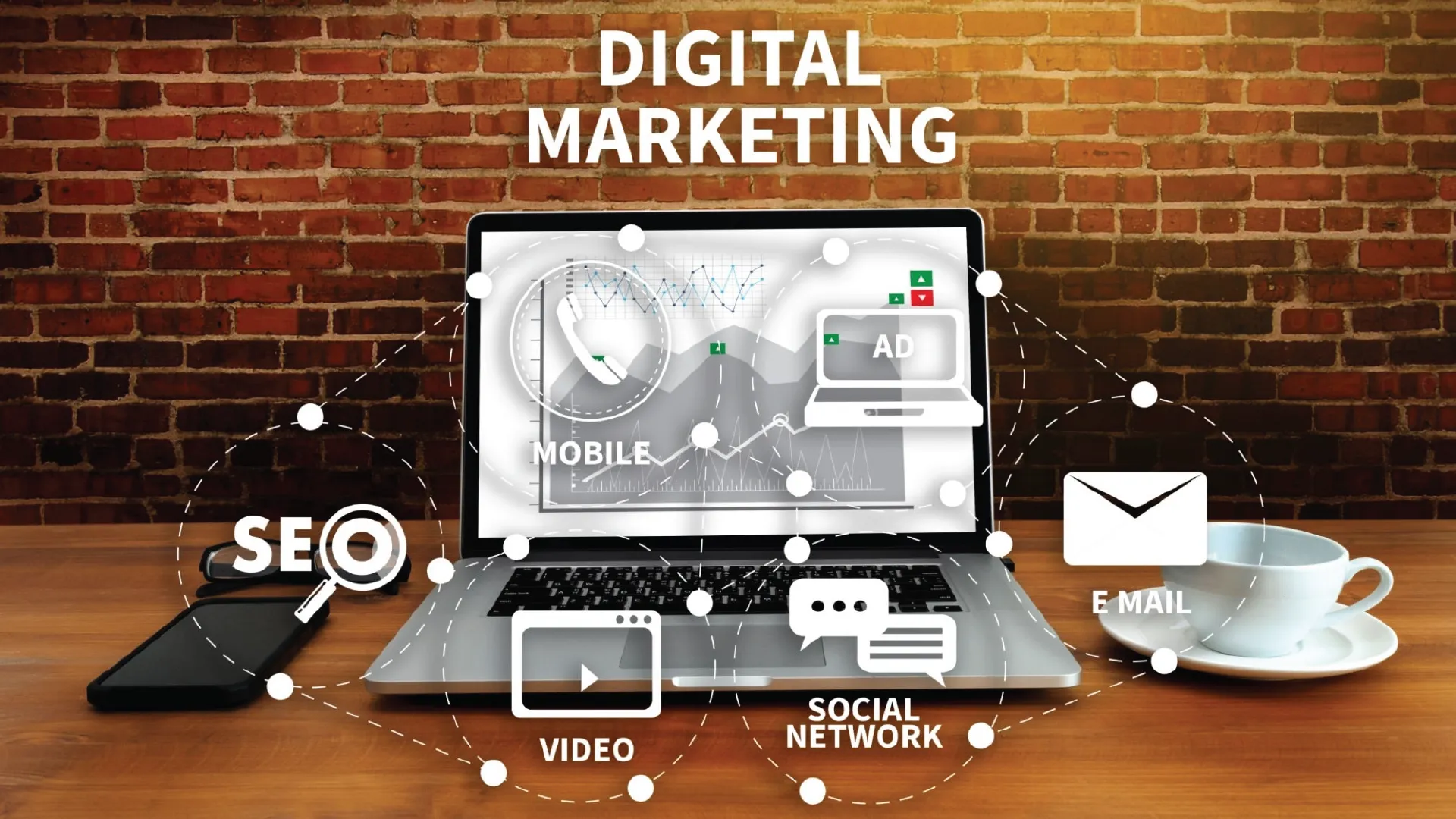An illustration of the aspects of digital marketing