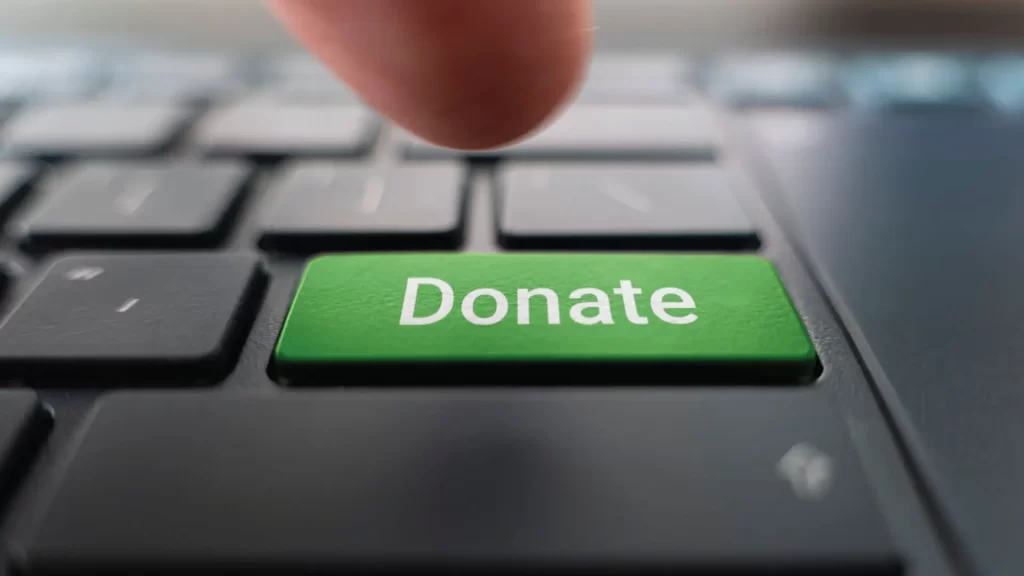 A donation button