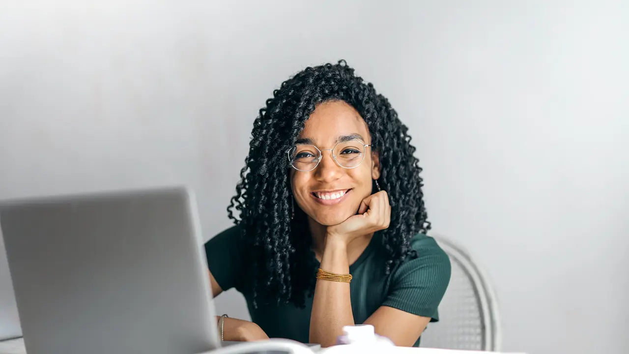 picture of a woman smiling